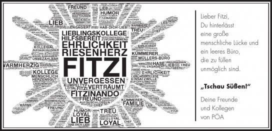 Traueranzeige von Fritzi   von Hamburger Tageszeitungen und Anzeigenblättern der FUNKE Mediengruppe